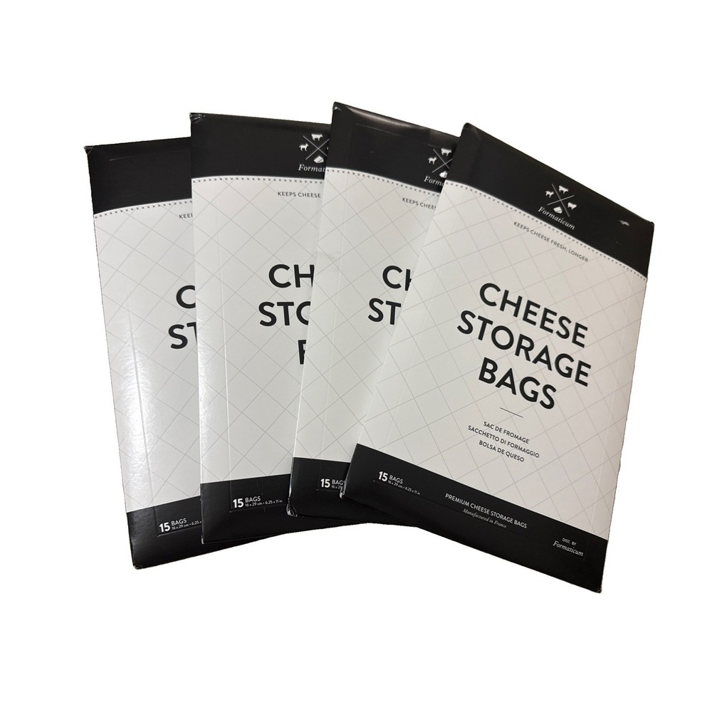15 Pack Reusable Cheese Storage Bags 6.25 x 11 Wax Paper Keep Cheese Lot 4